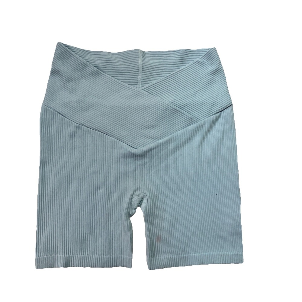 No Boundaries‎ Women's Biker Shorts Light Blue Nylon Blend Size M Stretch